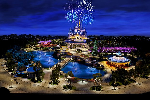 メインキャッスルとなる「Enchanted Storybook Castle」。(C)Disney