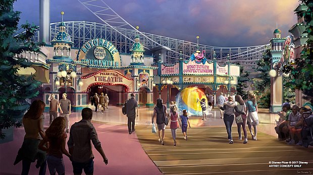 ピクサー映画のテーマエリア「Pixar Pier」を発表!ペイント・ザ・ナイトが復活/カリフォルニア