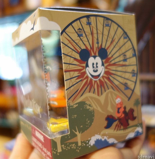 箱のデザインにミッキーのファンウィールが！旅の記念に良さそうです。