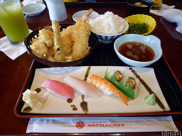 寿司も天婦羅も食べたいあなたには銀座御膳がおすすめ！