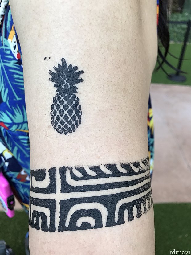 私はパイナップル🍍シャワーで洗い流せます。