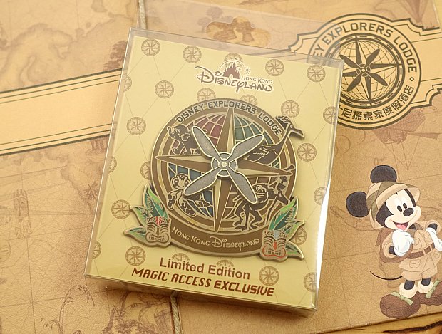 ディズニーエクスプローラーズロッジの限定ピン
