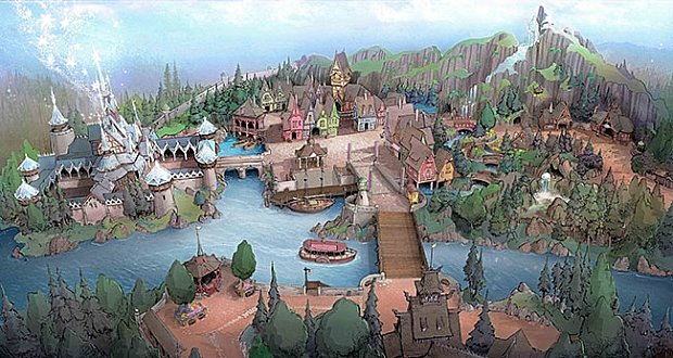 公開された北欧エリアのアートワーク (C)Disney