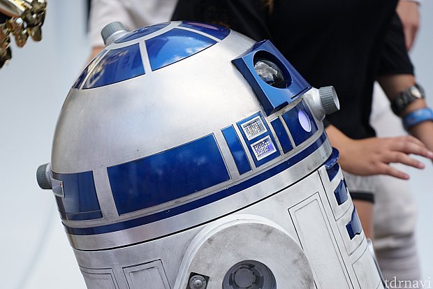R2-D2もピコピコしゃべって、うまい具合に動き回ります！