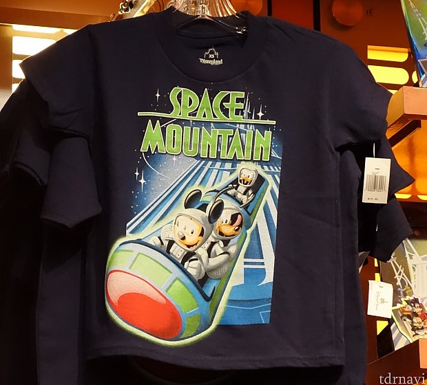 ディズニー　ディズニーランド　スペースマウンテン　Tシャツ