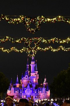 キャラクターの全員集合が観れる可愛いミニショー♪Happy Holidays