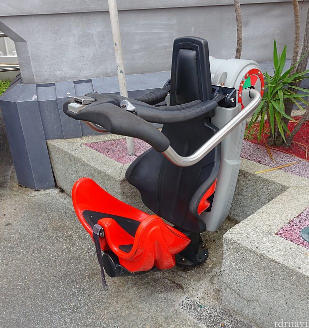 宙返りはありませんがハーネスがガッチリです。足はブラブラになります。