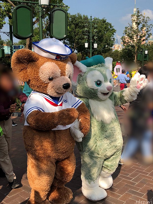 ダッフィー&ジェラトーニにラインカット直前で並ぶも、途中で交代
