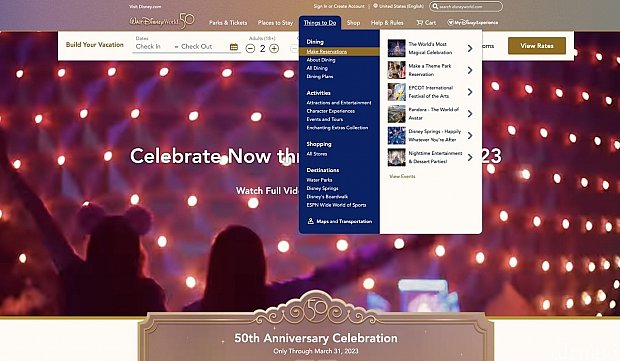 Wdwレストラン予約レポート 23年1月