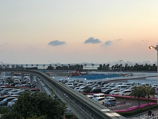 ランド駐車場は立体化工事の影響で大幅縮小。