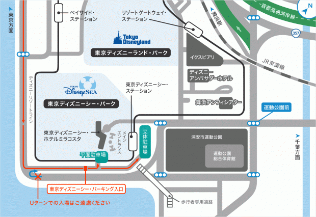 公式サイトより。シーパーキング案内図。