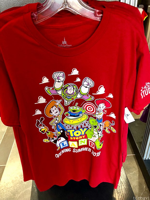 アパレルは思ったより少なかったです。これ子供用っぽいデザインですが、大人用Tシャツです。$27.99
