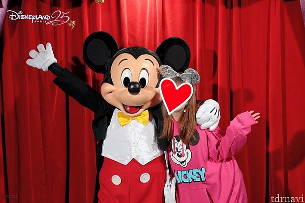 ミートミッキーでの写真です❤️フラッシュがお部屋に備え付けられててとっても綺麗に写ります!