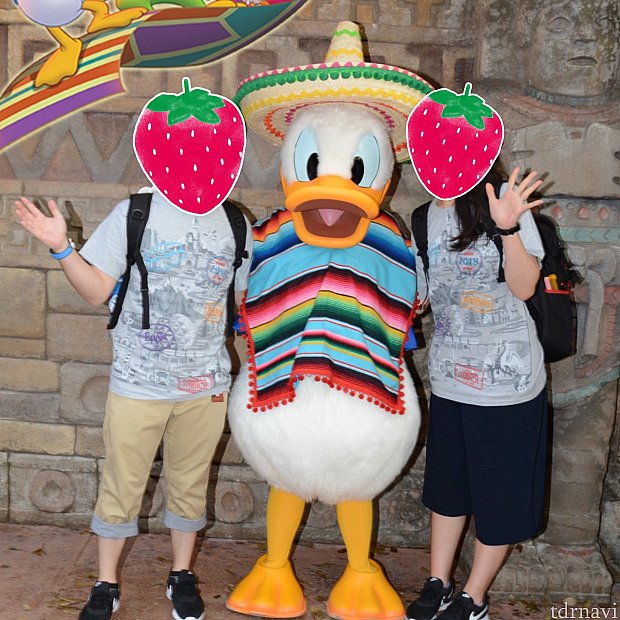 メキシコスタイルのドナルド♡
メモリーメーカーではリメンバーミーの動画が入っていました。