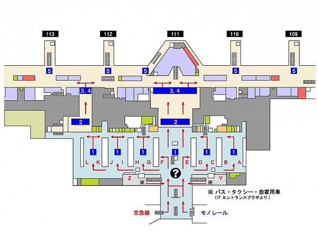 羽田空港国際線3Fの見取り図です。
羽田の他に、成田・関空・中部にも登録出来る場所があります。
また入国管理局でも登録を行ってます。
羽田の場合、香港エクスプレスのチェックインカウンターがあるA付近(ANA手荷物カウンタ-)付近に自動化ゲートの受付があります