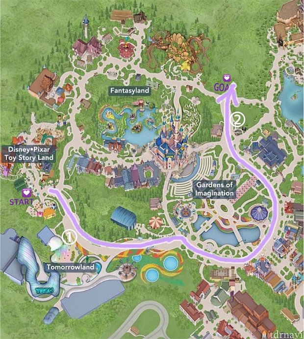 世界一長いパレードルート おすすめ鑑賞場所 ミッキーのストーリーブック エクスプレス 上海