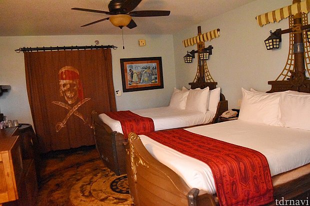 ディズニーカリビアンビーチリゾートのパイレーツルーム