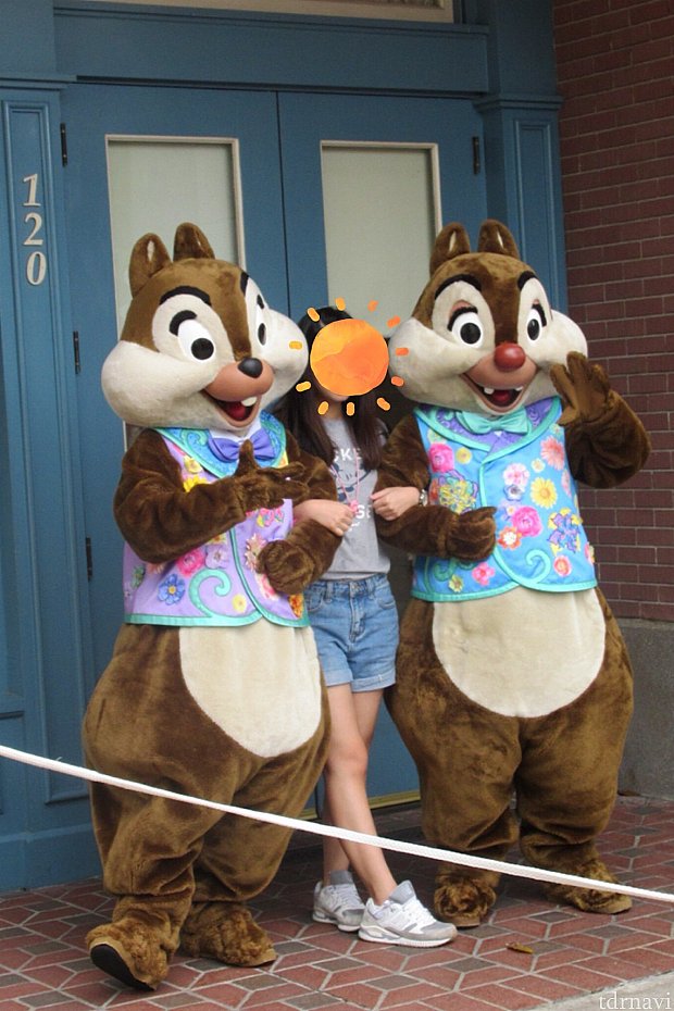 もちろんチデも午前中はイースターコスだったのに