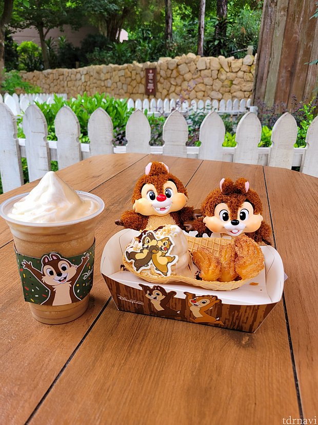 チップとデールのかわいいメニューになりました！ ラッキーナゲット
