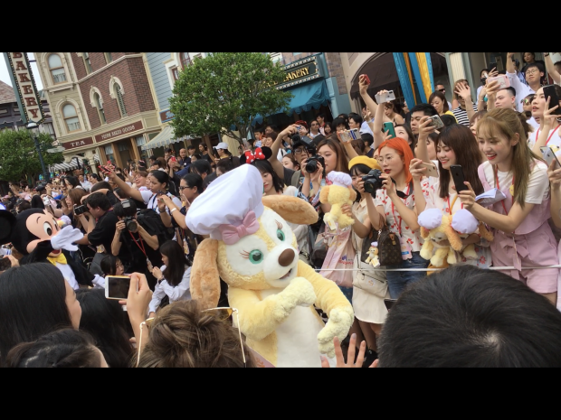 うまく撮れる気がしなかったので動画より。大名行列のごとく登場します