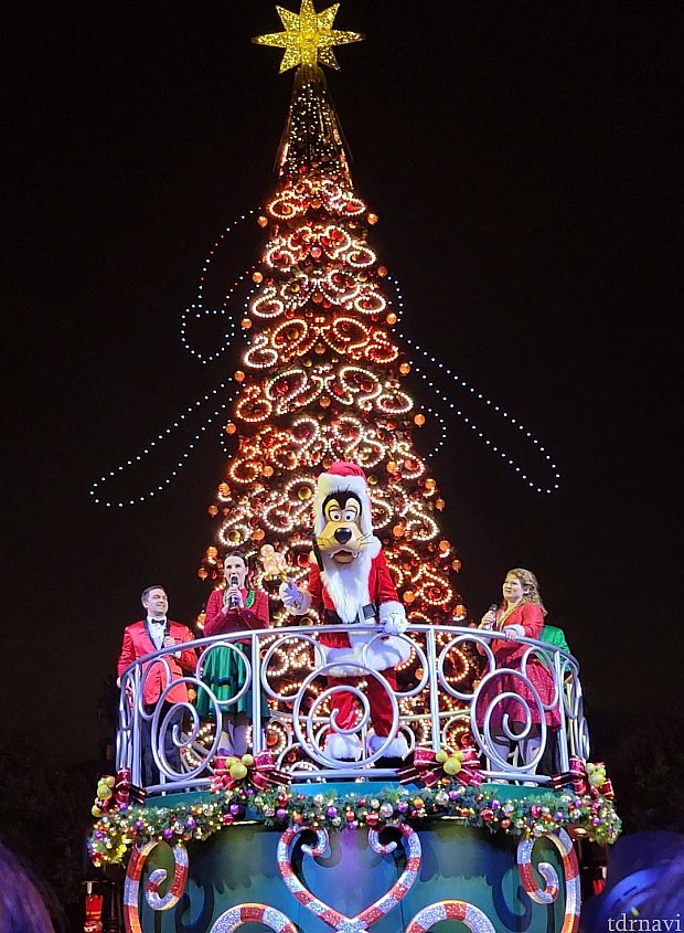 1日1回限定！サンタグーフィーも出てくるツリーの点灯式 | クリスマス