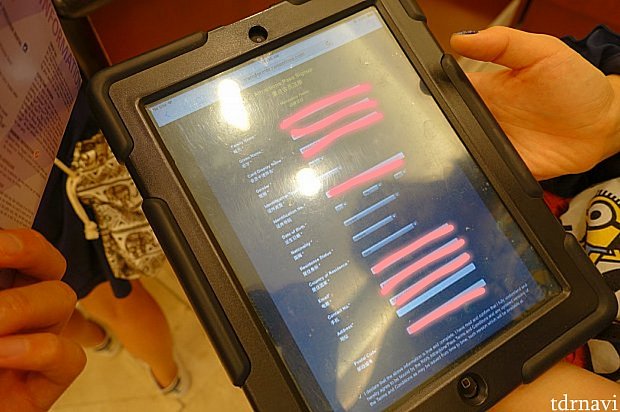 ここで並びながらiPadに名前、パスポート番号、住所を打ち込みます。同じ住所の場合は1台でよいそうです。