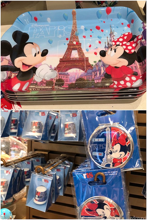 上プレート5.99€。下はミニーちゃんの手鏡です💕