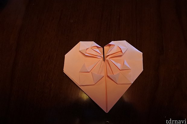 ハートを作りました!