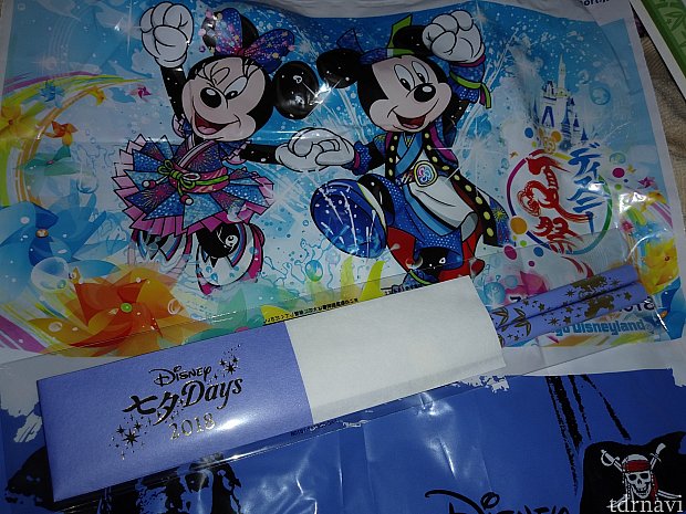 七夕膳に付いてくるオリジナル箸
