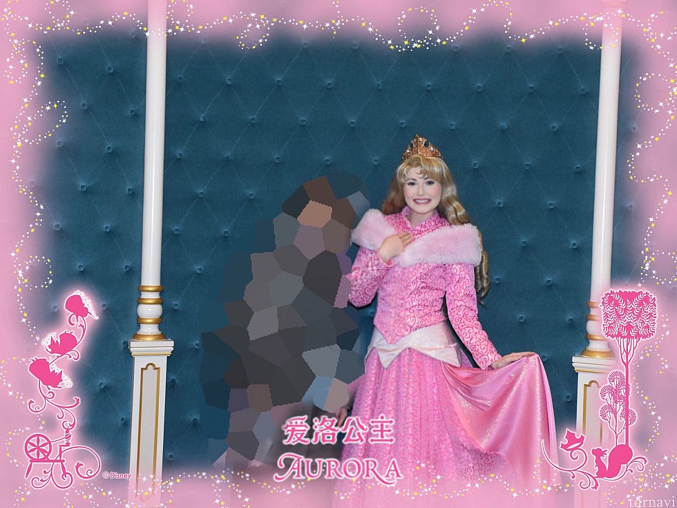 【プリンセスグリーティング】とてもキュートなオーロラ姫。フォトパスが無料です!!