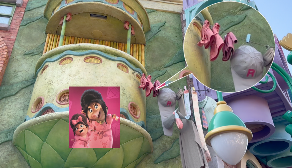 フルーフルーの新しいドレスが干している