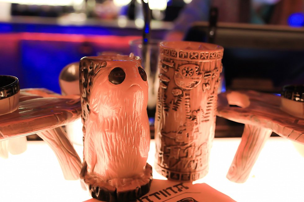 スーベニアグラス。ポーグの方はノンアル、もう一つはアルコールの飲み物についてきました。32ドルと42ドル。