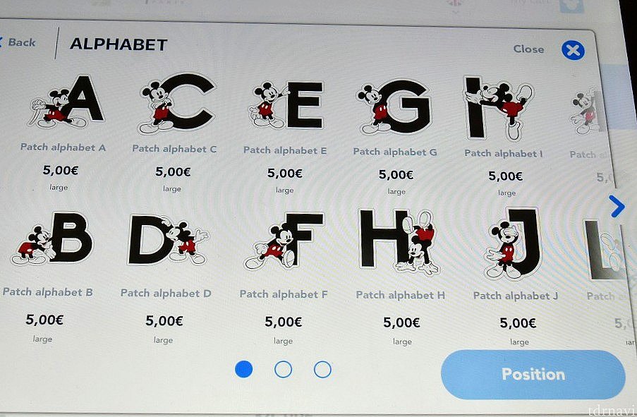 PATCH(ワッペン)→ALPHABET
イニシャルにピッタリ!