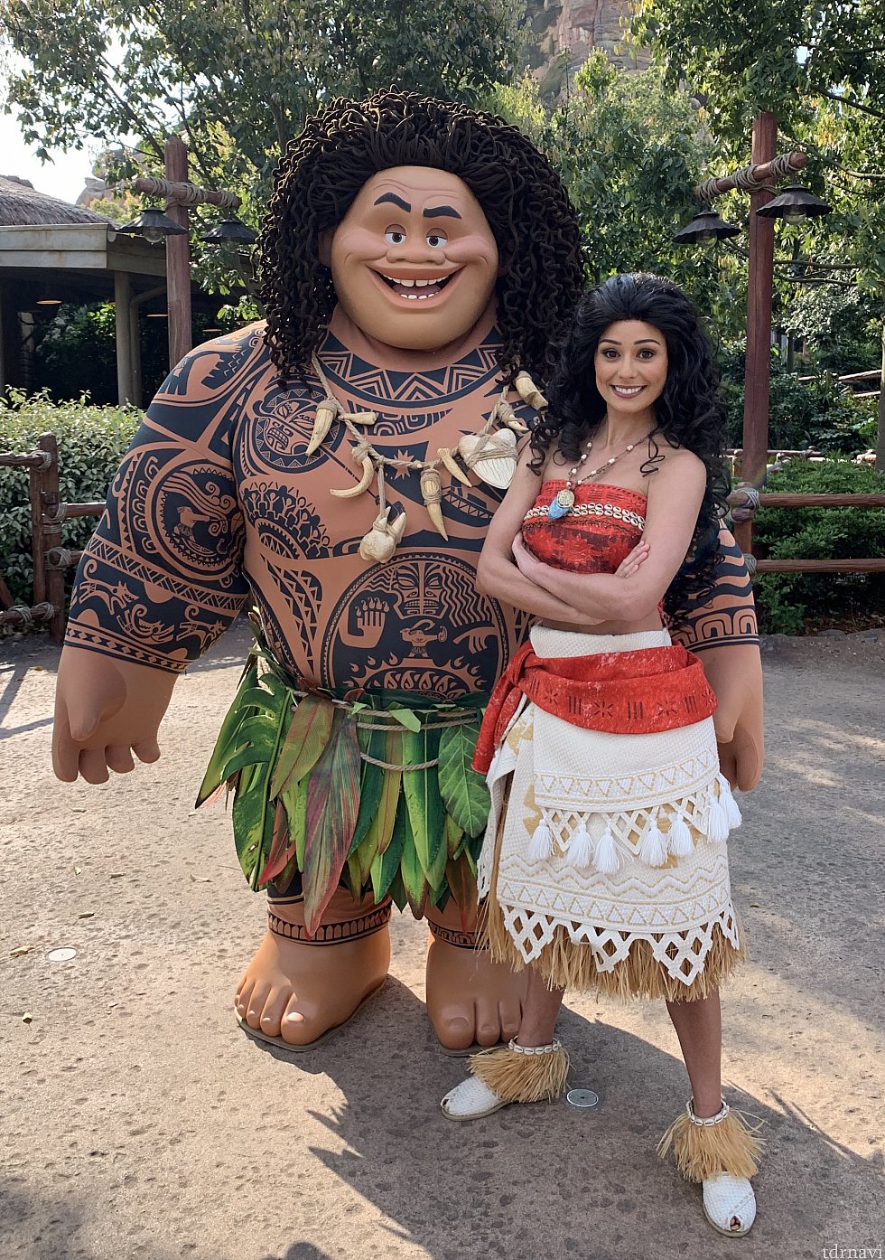 モアナとマウイは整列グリ。