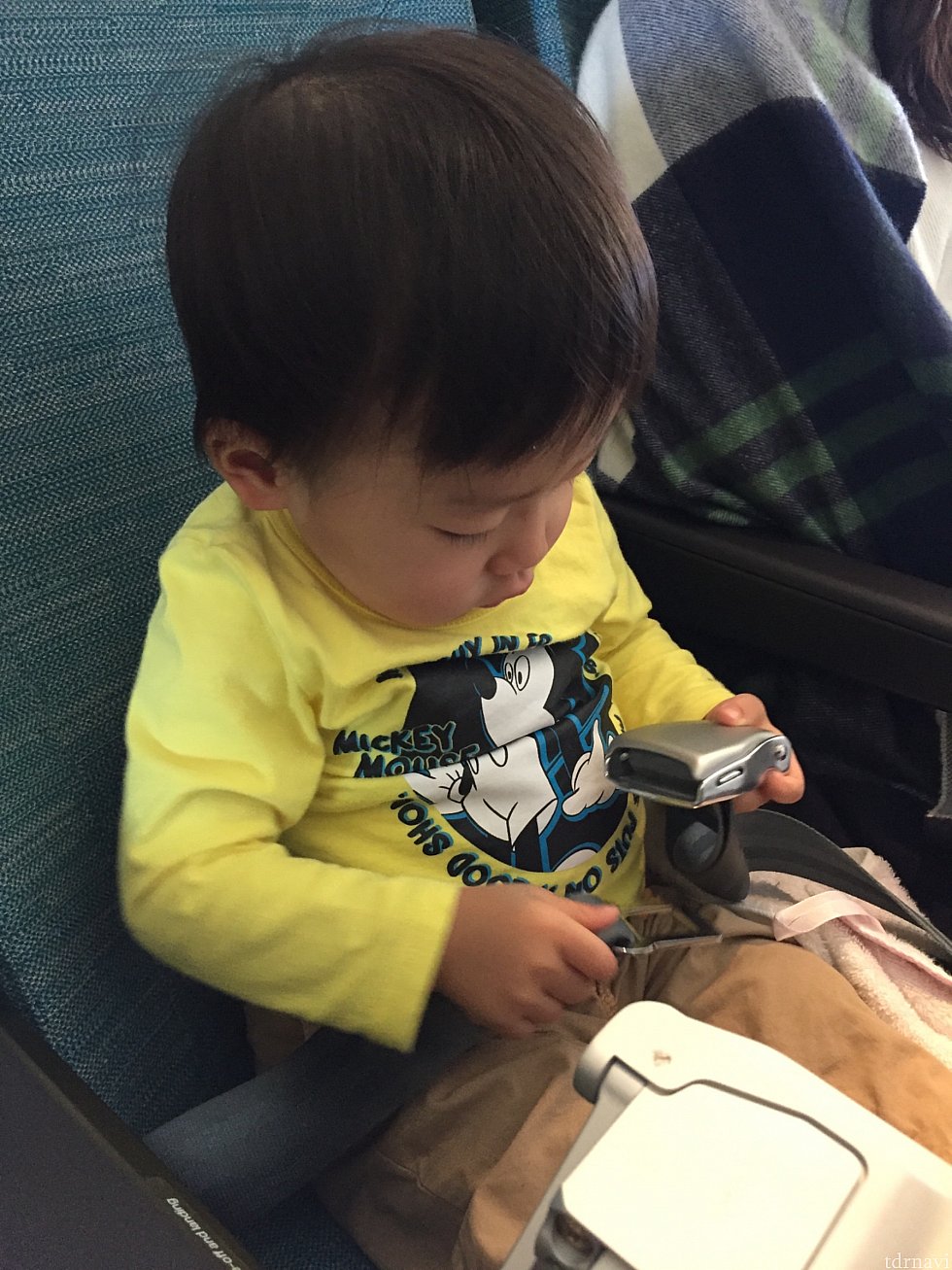 息子には別途、離着陸時シートベルトが渡されました😚