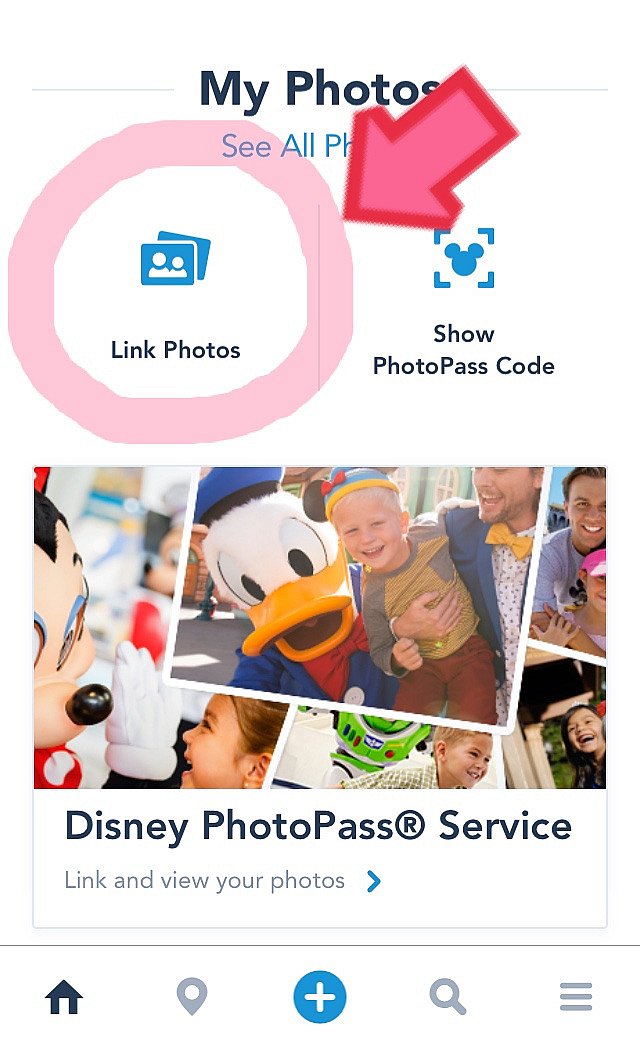 ②Link photeを選択