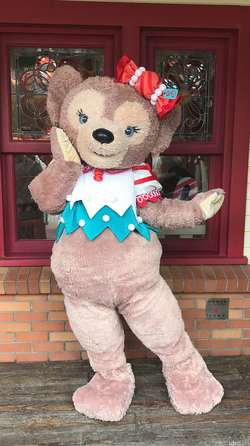 メイちゃんも超絶可愛かったです。
お店の窓も可愛くて可愛さ倍増。ルーのお衣装もめっちゃ可愛かったです。