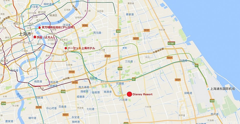 ホテルから東方明珠電視塔(テレビ塔)までは地下鉄2号線で4駅です!