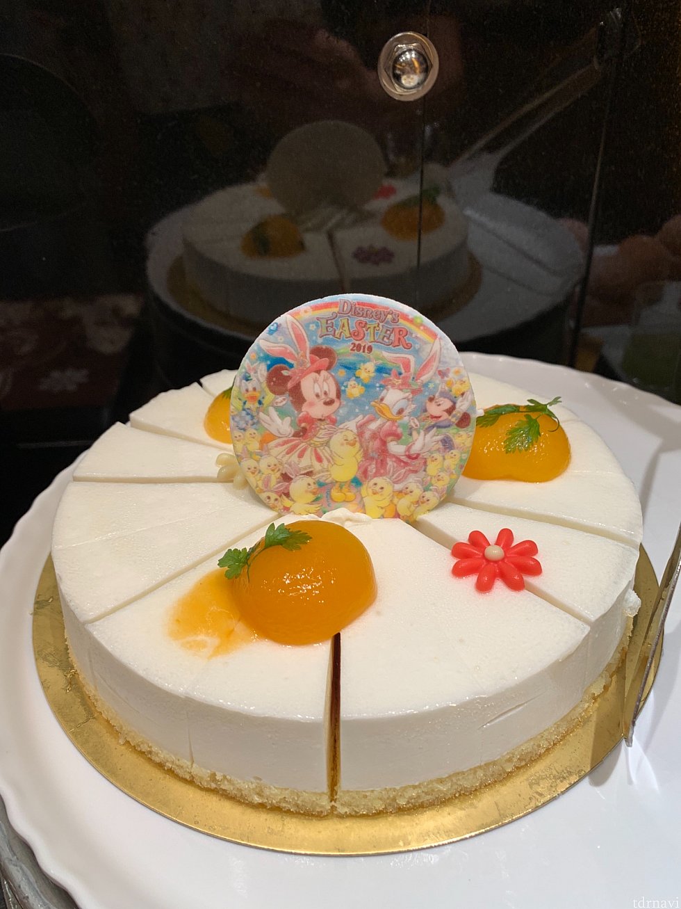 こちらはイースターのプレートが描かれたケーキ
季節ごとに変わります