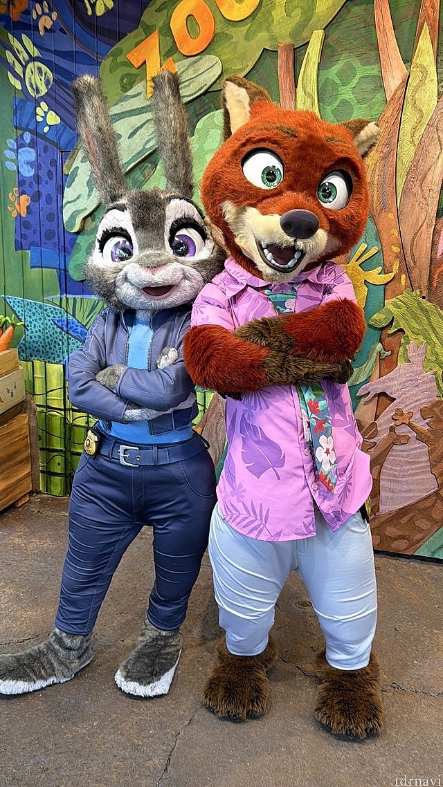 ジュディとニックのペアグリーティング