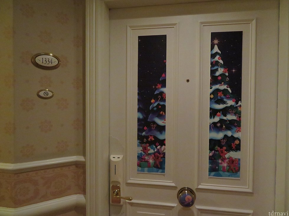 ドアデコされていました!全お部屋ではなさそうでした