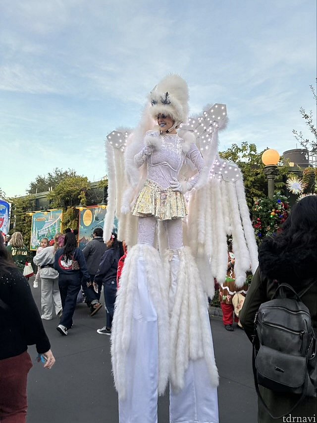 おっきな白い妖精がいてびっくり🤍