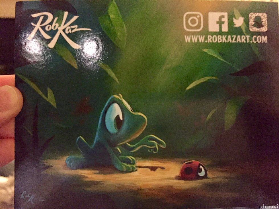 Rob Kazさんは僕が今回のフェスティバルからファンになったアニメーターさんです。彼はディズニーキャラクターからスターウォーズまで幅広いジャンルを描けるアーティストさんです。彼のオリジナル作品は目の大きい動物達が特徴。