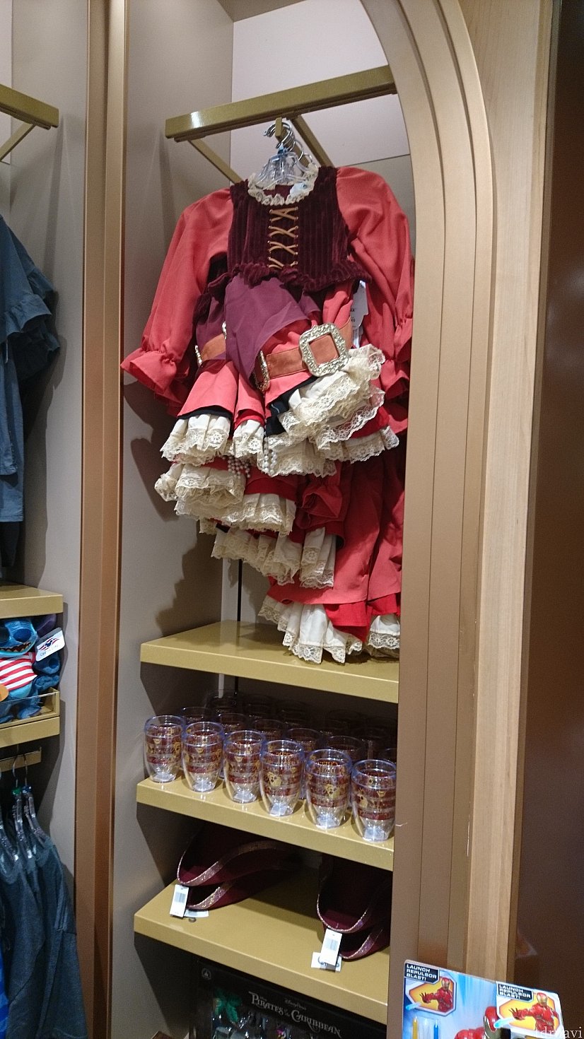 海賊モチーフのグッズも隅の方にひっそりとありました!
