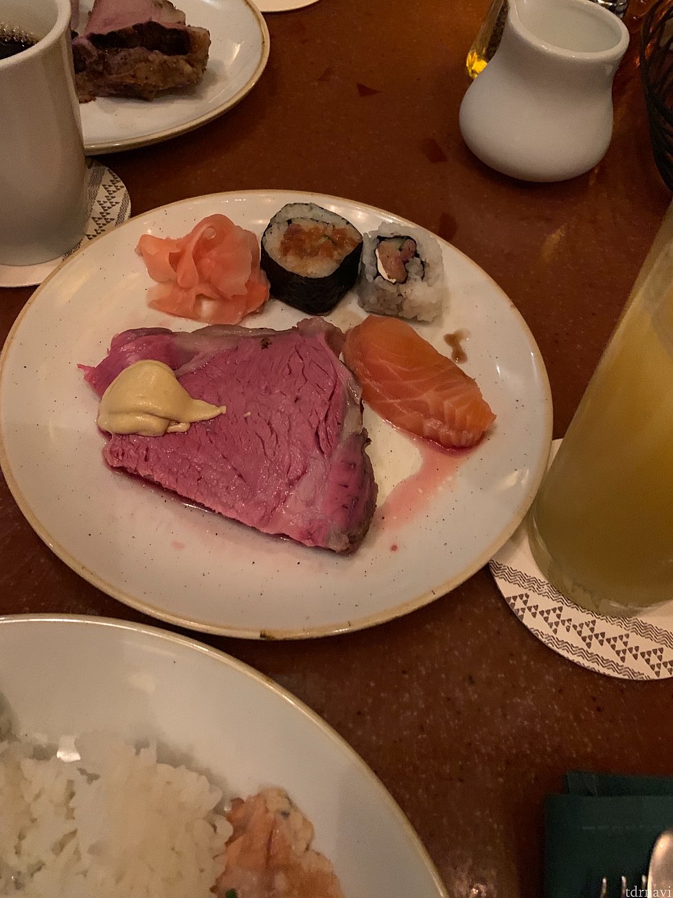 メインのお肉
海苔巻き、サーモン