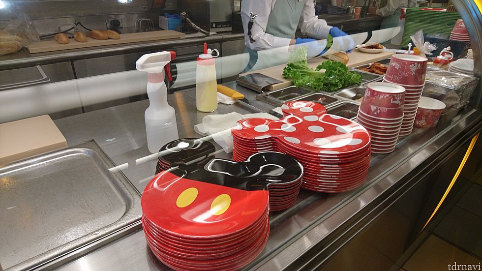 目の前で手作り!