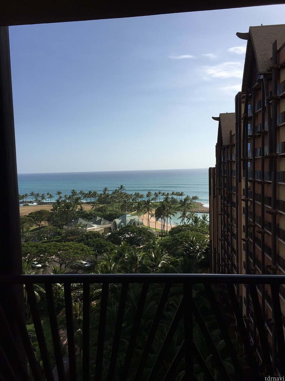 ベランダからは海が!