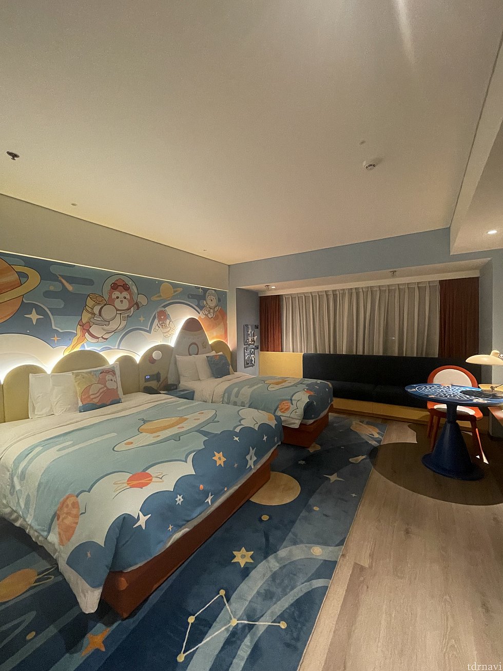 すごく可愛い部屋だったので、子供連れにはぴったりです。大人だけでも可愛くてテンション上がりました。
