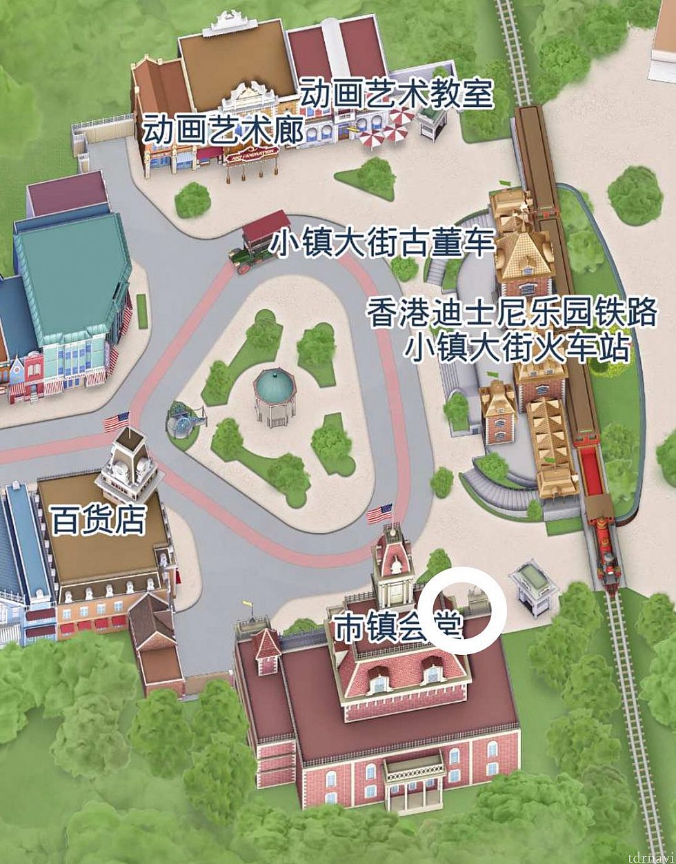 白丸のところでベイマックスとヒロに会えます。シティホールの左アネックスです。