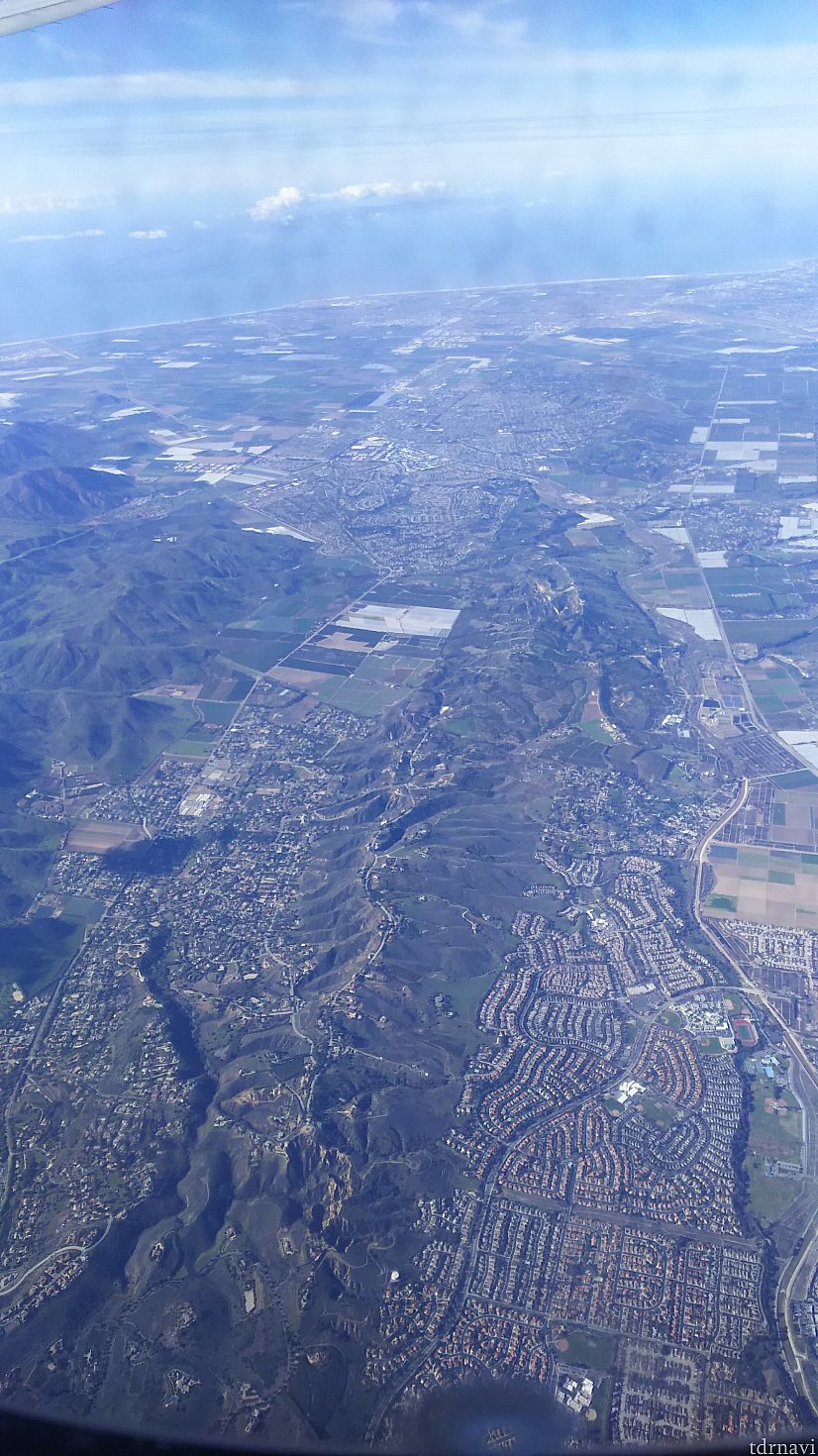 アメリカ本土上空。とうとう来たんだなと思ったのを覚えています。